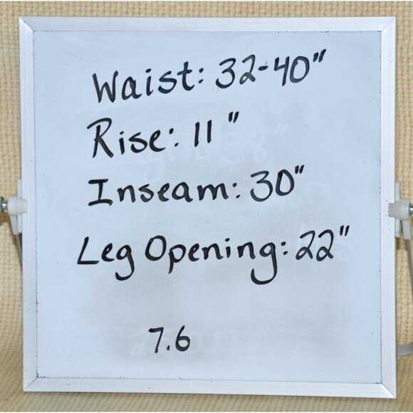 Calvin Klein Ladies M Tan Striped Pull On Wide Leg Cargo Pants Pockets Casual - Picture 8 of 8